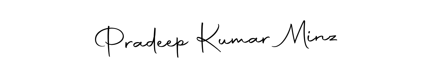 Make a short Pradeep Kumar Minz signature style. Manage your documents anywhere anytime using Autography-DOLnW. Create and add eSignatures, submit forms, share and send files easily. Pradeep Kumar Minz signature style 10 images and pictures png