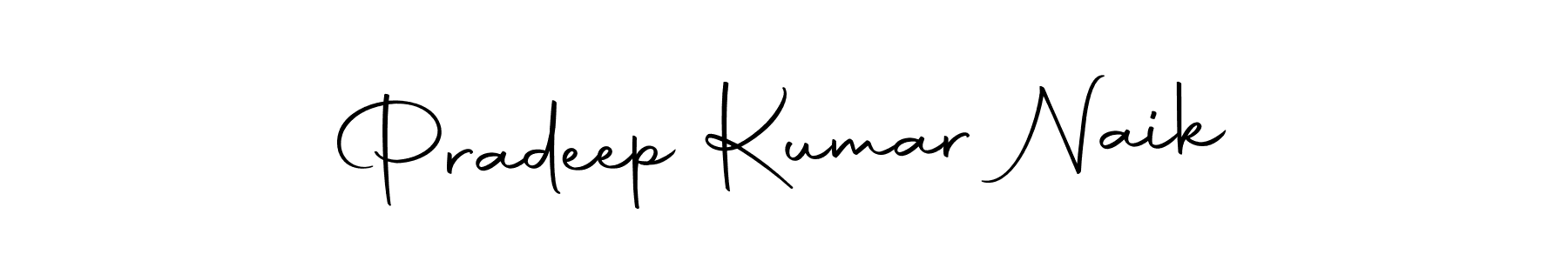 Create a beautiful signature design for name Pradeep Kumar Naik. With this signature (Autography-DOLnW) fonts, you can make a handwritten signature for free. Pradeep Kumar Naik signature style 10 images and pictures png