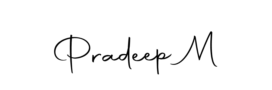 You should practise on your own different ways (Autography-DOLnW) to write your name (Pradeep M) in signature. don't let someone else do it for you. Pradeep M signature style 10 images and pictures png