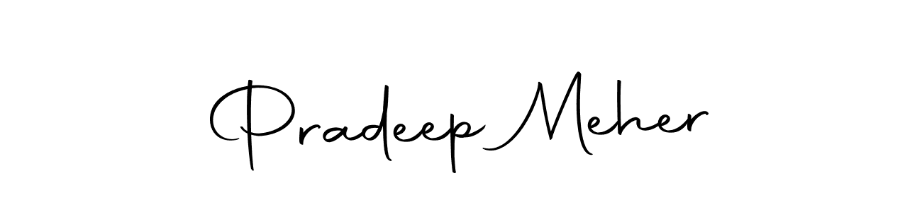 How to make Pradeep Meher signature? Autography-DOLnW is a professional autograph style. Create handwritten signature for Pradeep Meher name. Pradeep Meher signature style 10 images and pictures png