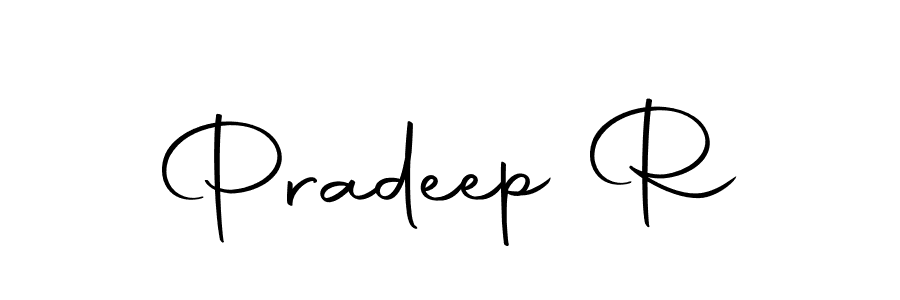 Also we have Pradeep R name is the best signature style. Create professional handwritten signature collection using Autography-DOLnW autograph style. Pradeep R signature style 10 images and pictures png