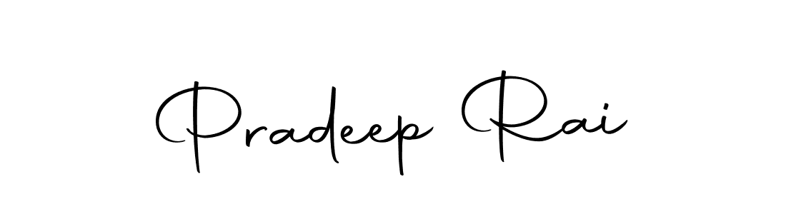 Design your own signature with our free online signature maker. With this signature software, you can create a handwritten (Autography-DOLnW) signature for name Pradeep Rai. Pradeep Rai signature style 10 images and pictures png