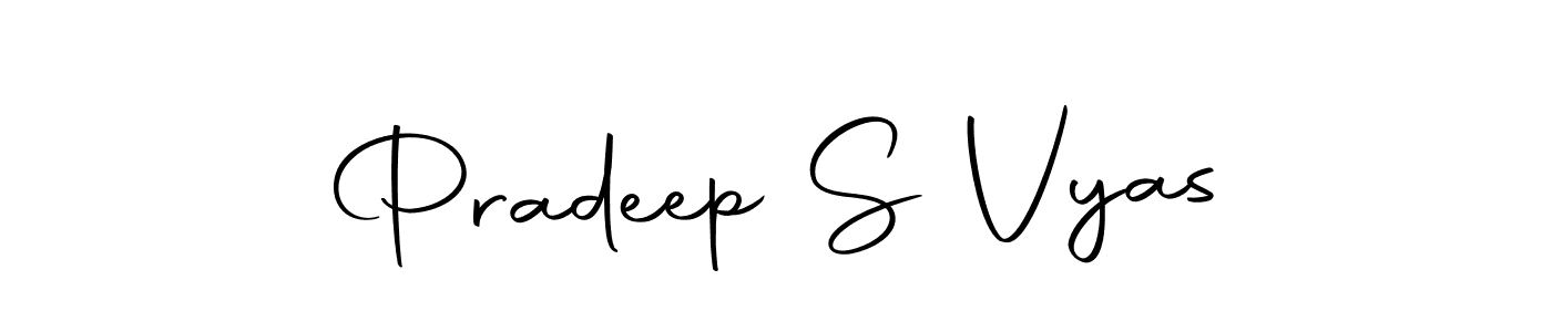 Pradeep S Vyas stylish signature style. Best Handwritten Sign (Autography-DOLnW) for my name. Handwritten Signature Collection Ideas for my name Pradeep S Vyas. Pradeep S Vyas signature style 10 images and pictures png