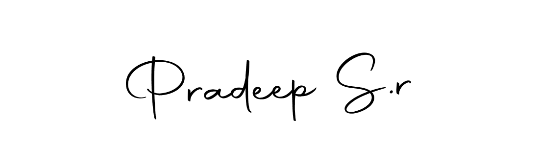 You can use this online signature creator to create a handwritten signature for the name Pradeep S.r. This is the best online autograph maker. Pradeep S.r signature style 10 images and pictures png