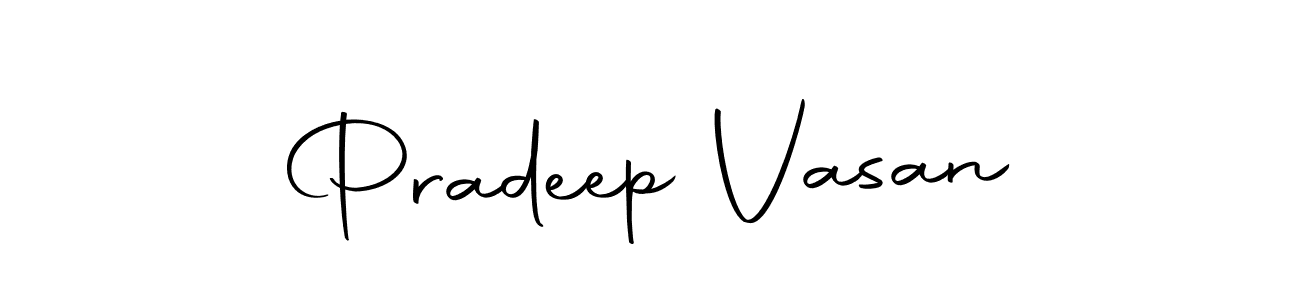 Make a beautiful signature design for name Pradeep Vasan. Use this online signature maker to create a handwritten signature for free. Pradeep Vasan signature style 10 images and pictures png