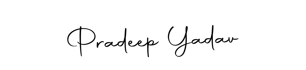 Make a beautiful signature design for name Pradeep Yadav. With this signature (Autography-DOLnW) style, you can create a handwritten signature for free. Pradeep Yadav signature style 10 images and pictures png