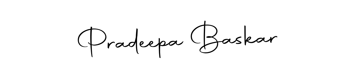 Make a beautiful signature design for name Pradeepa Baskar. With this signature (Autography-DOLnW) style, you can create a handwritten signature for free. Pradeepa Baskar signature style 10 images and pictures png