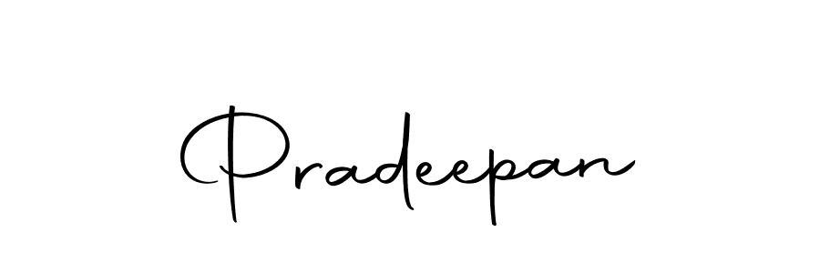 Create a beautiful signature design for name Pradeepan. With this signature (Autography-DOLnW) fonts, you can make a handwritten signature for free. Pradeepan signature style 10 images and pictures png