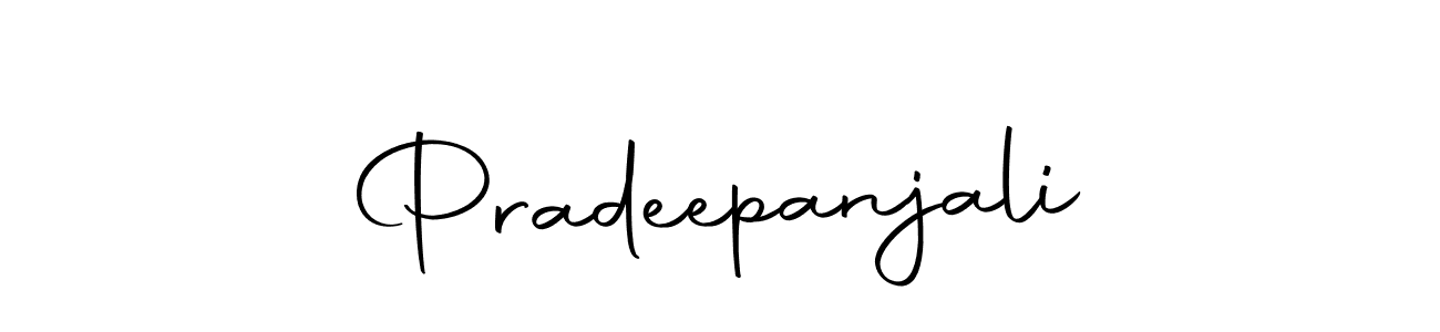 How to make Pradeepanjali name signature. Use Autography-DOLnW style for creating short signs online. This is the latest handwritten sign. Pradeepanjali signature style 10 images and pictures png