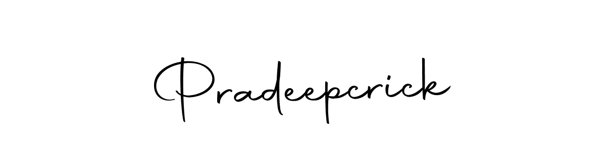 The best way (Autography-DOLnW) to make a short signature is to pick only two or three words in your name. The name Pradeepcrick include a total of six letters. For converting this name. Pradeepcrick signature style 10 images and pictures png