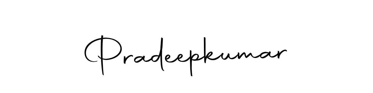 Make a beautiful signature design for name Pradeepkumar. Use this online signature maker to create a handwritten signature for free. Pradeepkumar signature style 10 images and pictures png