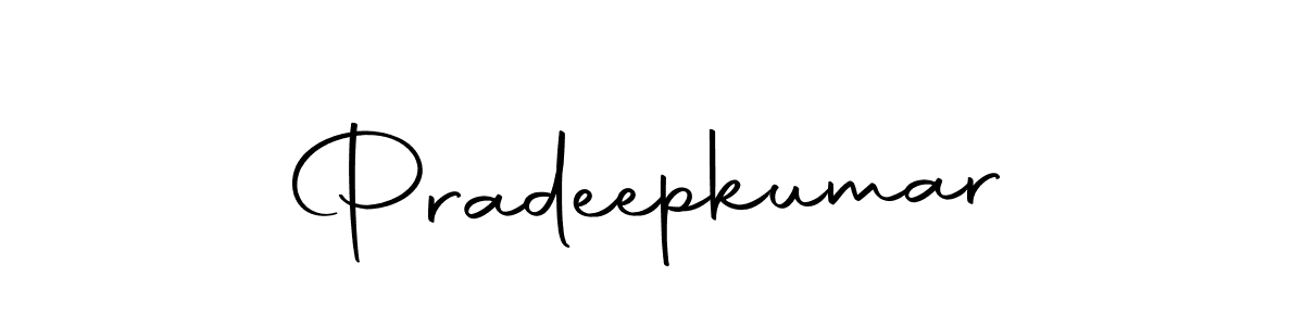 Make a beautiful signature design for name Pradeepkumar. Use this online signature maker to create a handwritten signature for free. Pradeepkumar signature style 10 images and pictures png