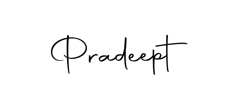 Make a beautiful signature design for name Pradeept. Use this online signature maker to create a handwritten signature for free. Pradeept signature style 10 images and pictures png