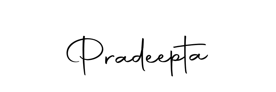 Design your own signature with our free online signature maker. With this signature software, you can create a handwritten (Autography-DOLnW) signature for name Pradeepta. Pradeepta signature style 10 images and pictures png
