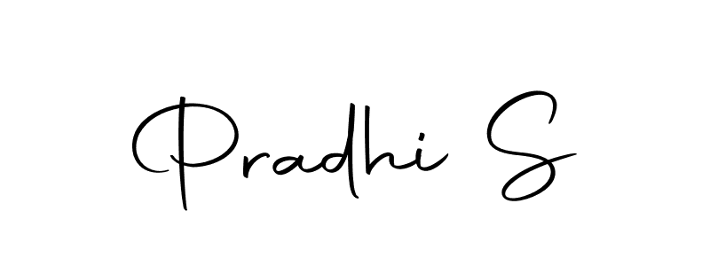 Use a signature maker to create a handwritten signature online. With this signature software, you can design (Autography-DOLnW) your own signature for name Pradhi S. Pradhi S signature style 10 images and pictures png