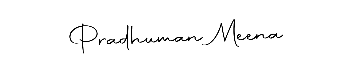 Autography-DOLnW is a professional signature style that is perfect for those who want to add a touch of class to their signature. It is also a great choice for those who want to make their signature more unique. Get Pradhuman Meena name to fancy signature for free. Pradhuman Meena signature style 10 images and pictures png