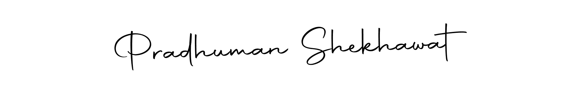 Design your own signature with our free online signature maker. With this signature software, you can create a handwritten (Autography-DOLnW) signature for name Pradhuman Shekhawat. Pradhuman Shekhawat signature style 10 images and pictures png