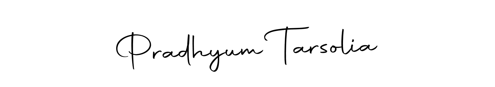 Also we have Pradhyum Tarsolia name is the best signature style. Create professional handwritten signature collection using Autography-DOLnW autograph style. Pradhyum Tarsolia signature style 10 images and pictures png