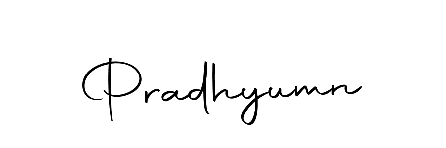 Create a beautiful signature design for name Pradhyumn. With this signature (Autography-DOLnW) fonts, you can make a handwritten signature for free. Pradhyumn signature style 10 images and pictures png