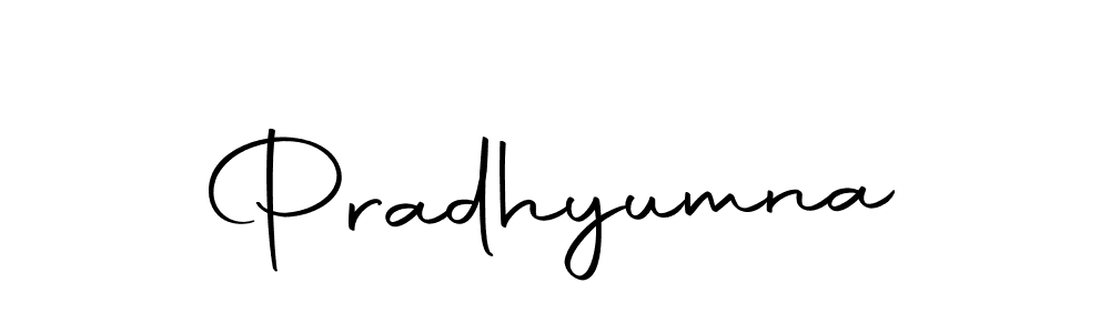 Create a beautiful signature design for name Pradhyumna. With this signature (Autography-DOLnW) fonts, you can make a handwritten signature for free. Pradhyumna signature style 10 images and pictures png