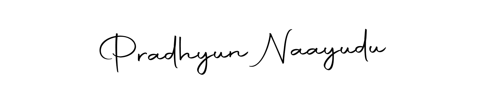 Use a signature maker to create a handwritten signature online. With this signature software, you can design (Autography-DOLnW) your own signature for name Pradhyun Naayudu. Pradhyun Naayudu signature style 10 images and pictures png