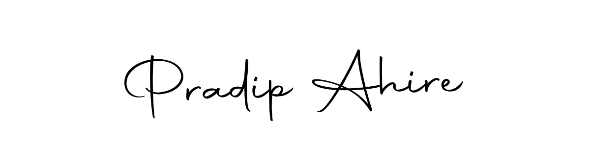 Also we have Pradip Ahire name is the best signature style. Create professional handwritten signature collection using Autography-DOLnW autograph style. Pradip Ahire signature style 10 images and pictures png