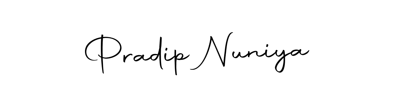 Make a beautiful signature design for name Pradip Nuniya. With this signature (Autography-DOLnW) style, you can create a handwritten signature for free. Pradip Nuniya signature style 10 images and pictures png