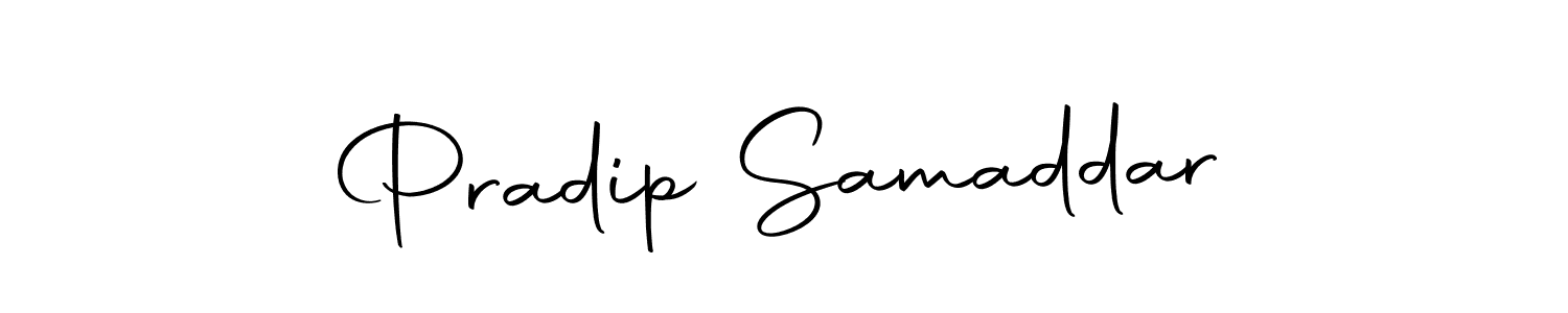 Use a signature maker to create a handwritten signature online. With this signature software, you can design (Autography-DOLnW) your own signature for name Pradip Samaddar. Pradip Samaddar signature style 10 images and pictures png