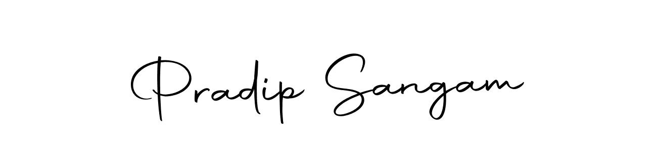 Pradip Sangam stylish signature style. Best Handwritten Sign (Autography-DOLnW) for my name. Handwritten Signature Collection Ideas for my name Pradip Sangam. Pradip Sangam signature style 10 images and pictures png