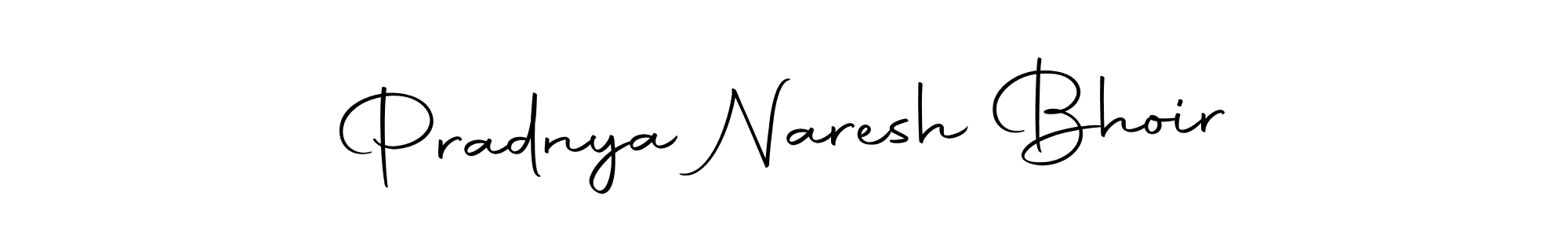 How to make Pradnya Naresh Bhoir name signature. Use Autography-DOLnW style for creating short signs online. This is the latest handwritten sign. Pradnya Naresh Bhoir signature style 10 images and pictures png