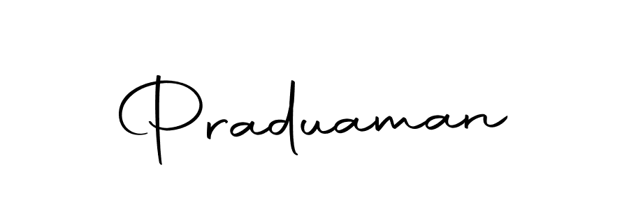 How to make Praduaman signature? Autography-DOLnW is a professional autograph style. Create handwritten signature for Praduaman name. Praduaman signature style 10 images and pictures png
