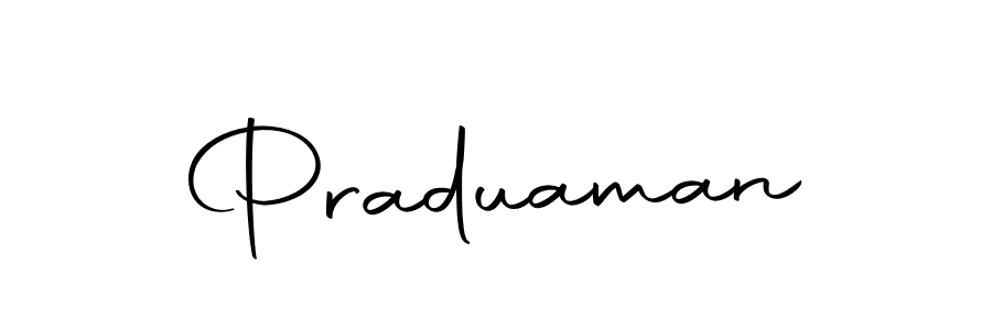 How to make Praduaman signature? Autography-DOLnW is a professional autograph style. Create handwritten signature for Praduaman name. Praduaman signature style 10 images and pictures png