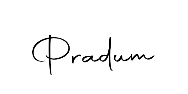 Make a beautiful signature design for name Pradum. With this signature (Autography-DOLnW) style, you can create a handwritten signature for free. Pradum signature style 10 images and pictures png
