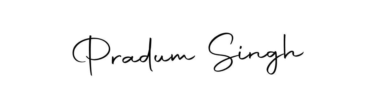 How to make Pradum Singh name signature. Use Autography-DOLnW style for creating short signs online. This is the latest handwritten sign. Pradum Singh signature style 10 images and pictures png