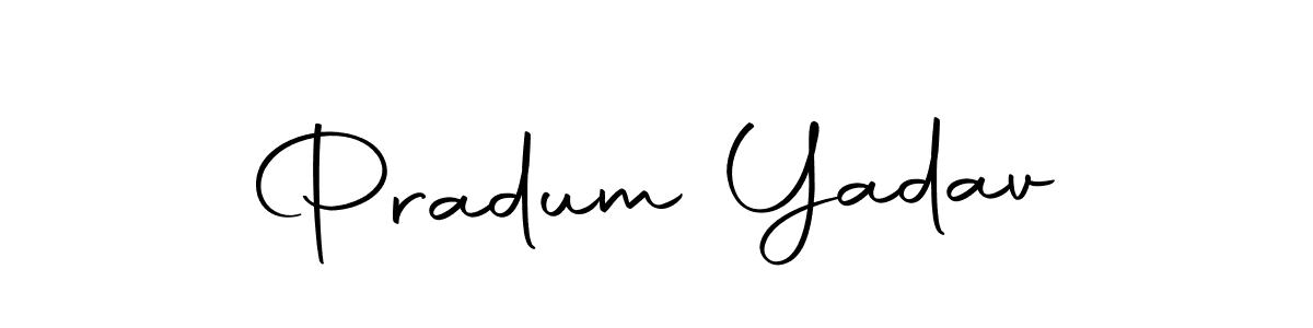 You should practise on your own different ways (Autography-DOLnW) to write your name (Pradum Yadav) in signature. don't let someone else do it for you. Pradum Yadav signature style 10 images and pictures png