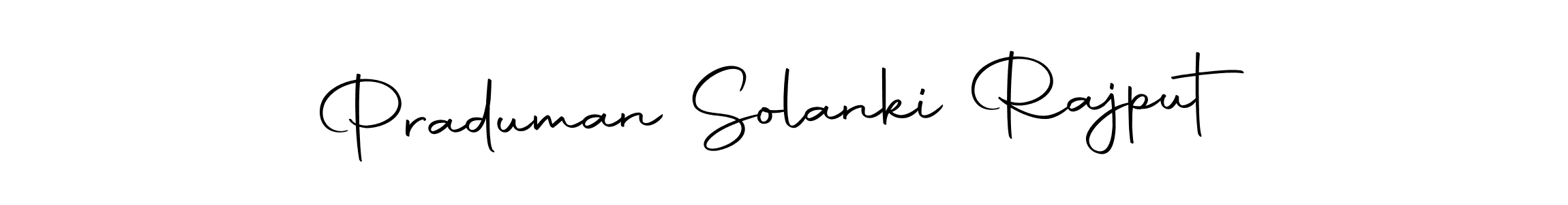 Design your own signature with our free online signature maker. With this signature software, you can create a handwritten (Autography-DOLnW) signature for name Praduman Solanki Rajput. Praduman Solanki Rajput signature style 10 images and pictures png
