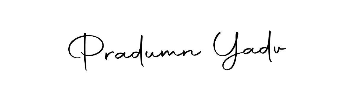 You should practise on your own different ways (Autography-DOLnW) to write your name (Pradumn Yadv) in signature. don't let someone else do it for you. Pradumn Yadv signature style 10 images and pictures png