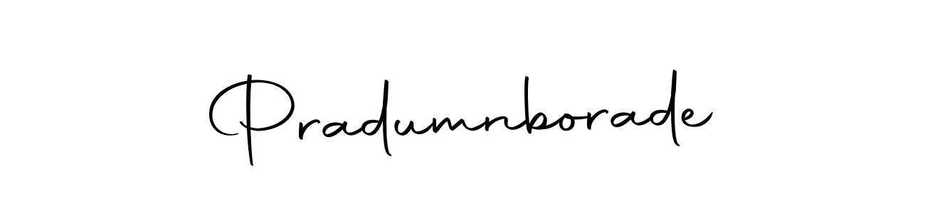 Create a beautiful signature design for name Pradumnborade. With this signature (Autography-DOLnW) fonts, you can make a handwritten signature for free. Pradumnborade signature style 10 images and pictures png