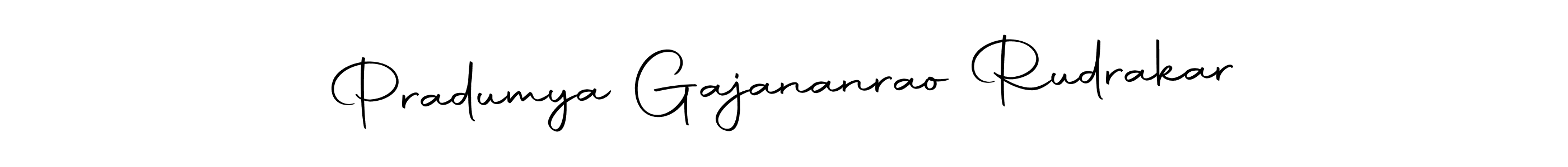 You can use this online signature creator to create a handwritten signature for the name Pradumya Gajananrao Rudrakar. This is the best online autograph maker. Pradumya Gajananrao Rudrakar signature style 10 images and pictures png