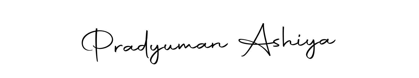 if you are searching for the best signature style for your name Pradyuman Ashiya. so please give up your signature search. here we have designed multiple signature styles  using Autography-DOLnW. Pradyuman Ashiya signature style 10 images and pictures png
