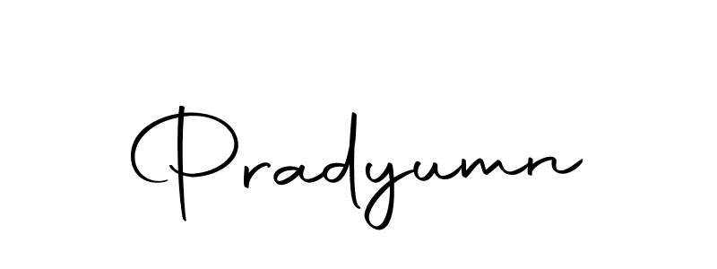 Create a beautiful signature design for name Pradyumn. With this signature (Autography-DOLnW) fonts, you can make a handwritten signature for free. Pradyumn signature style 10 images and pictures png