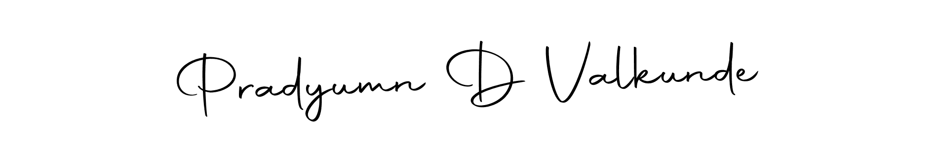 The best way (Autography-DOLnW) to make a short signature is to pick only two or three words in your name. The name Pradyumn D Valkunde include a total of six letters. For converting this name. Pradyumn D Valkunde signature style 10 images and pictures png