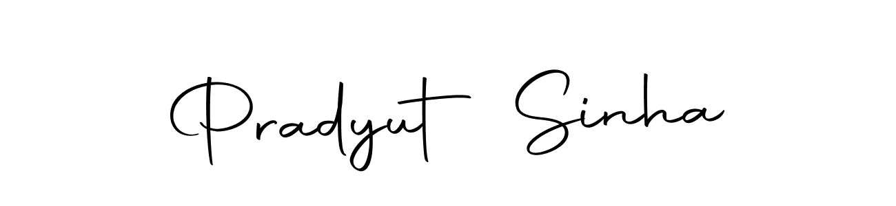 Make a beautiful signature design for name Pradyut Sinha. Use this online signature maker to create a handwritten signature for free. Pradyut Sinha signature style 10 images and pictures png