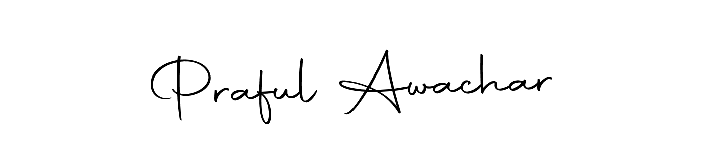 Praful Awachar stylish signature style. Best Handwritten Sign (Autography-DOLnW) for my name. Handwritten Signature Collection Ideas for my name Praful Awachar. Praful Awachar signature style 10 images and pictures png