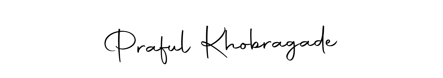 Design your own signature with our free online signature maker. With this signature software, you can create a handwritten (Autography-DOLnW) signature for name Praful Khobragade. Praful Khobragade signature style 10 images and pictures png