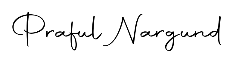 The Autography-DOLnW font transforms the name Praful Nargund into an executive sign with sharp precision and distinguished character. Praful Nargund signature style 10 images and pictures png