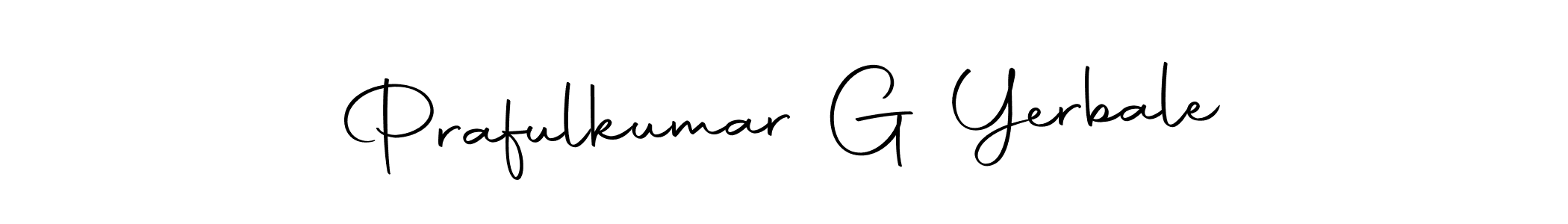 You should practise on your own different ways (Autography-DOLnW) to write your name (Prafulkumar G Yerbale) in signature. don't let someone else do it for you. Prafulkumar G Yerbale signature style 10 images and pictures png