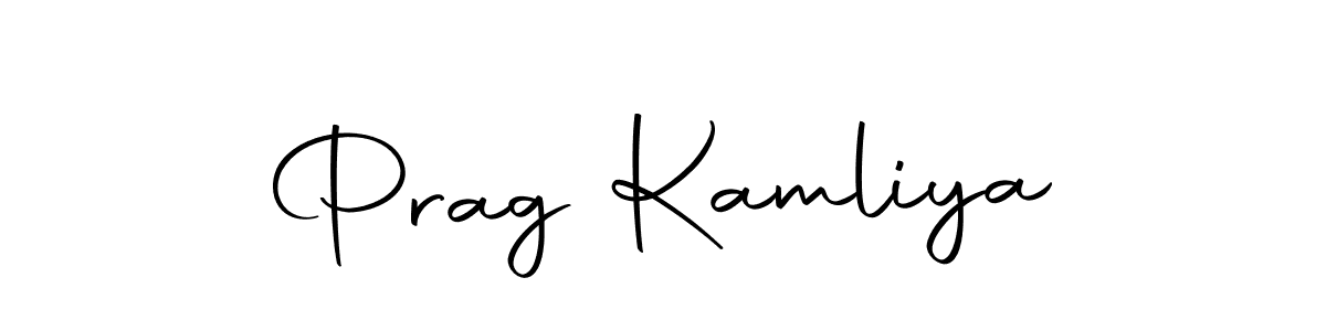 Prag Kamliya stylish signature style. Best Handwritten Sign (Autography-DOLnW) for my name. Handwritten Signature Collection Ideas for my name Prag Kamliya. Prag Kamliya signature style 10 images and pictures png