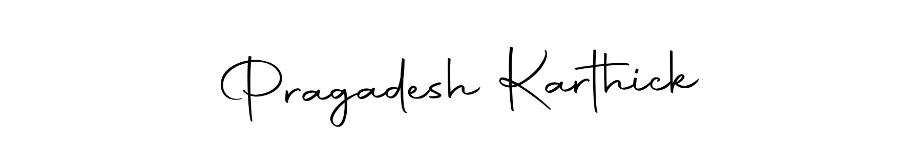 Use a signature maker to create a handwritten signature online. With this signature software, you can design (Autography-DOLnW) your own signature for name Pragadesh Karthick. Pragadesh Karthick signature style 10 images and pictures png