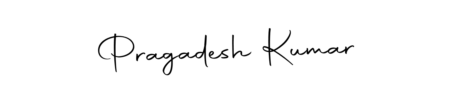 How to make Pragadesh Kumar name signature. Use Autography-DOLnW style for creating short signs online. This is the latest handwritten sign. Pragadesh Kumar signature style 10 images and pictures png